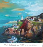 Fort Amherst at 7pm, Newfoundland, Canada, Oil 
on Canvas